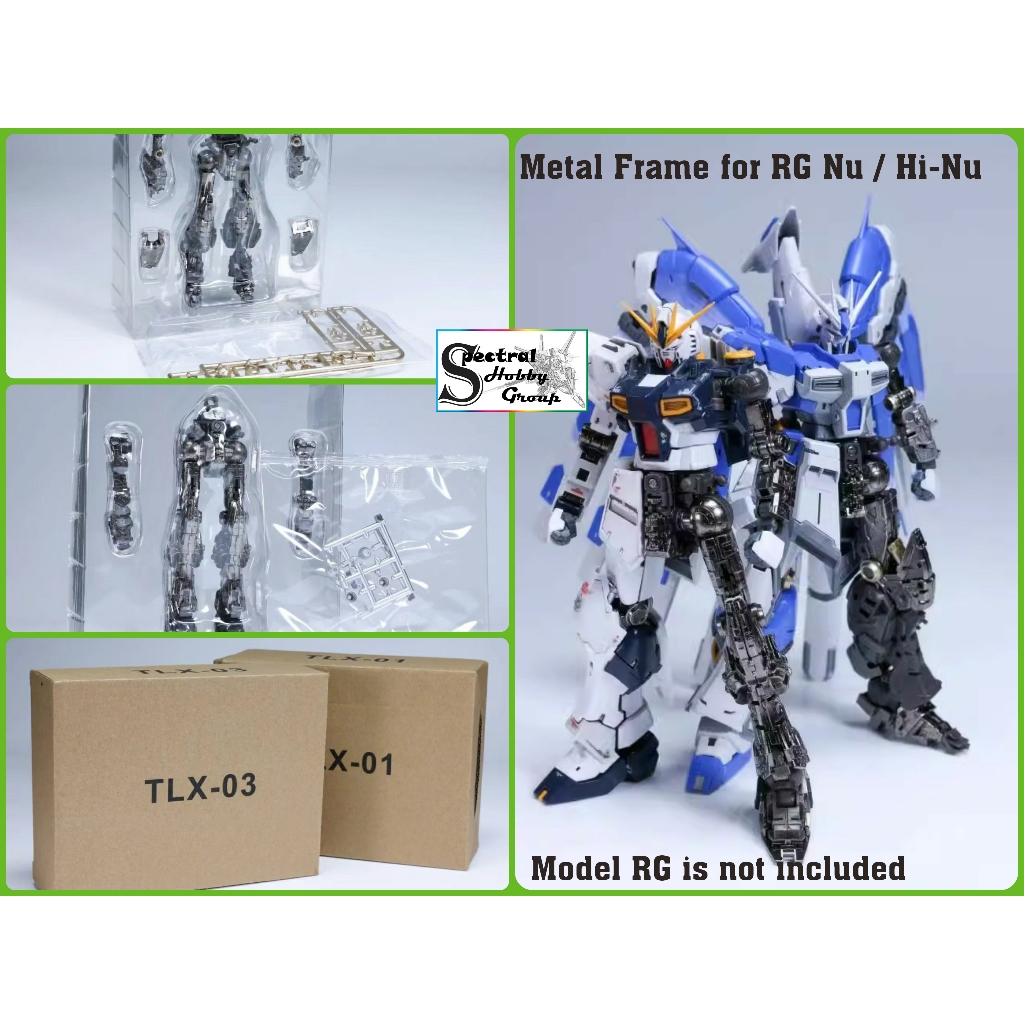 Phụ kiện TLX01 xương kim loại cho RG Nu metal frame RX93