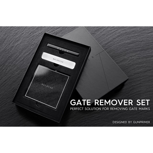 Dụng cụ chà nhám Gunprimer Raser siêu mịn GATE REMOVER SET Gate Perfect Solution
