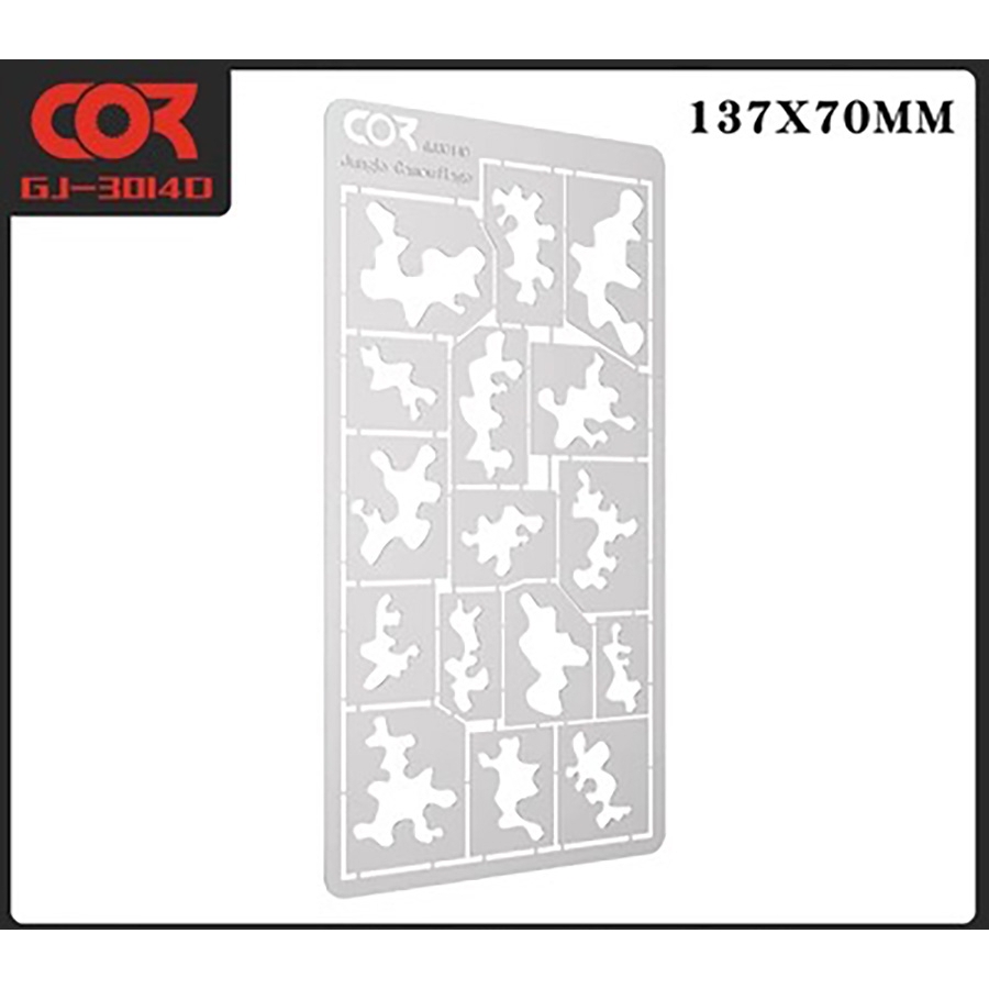 Dụng cụ CORMAKE sơn tạo hình camo dàn di các loại GJ3014 Camouflage Template Gundam tank model
