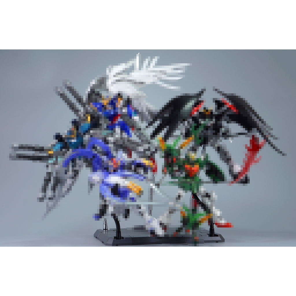 Đế giá đỡ mô hình Action Base 5in1 battle platform display platform iron pipe bracket gundam figure hottoy