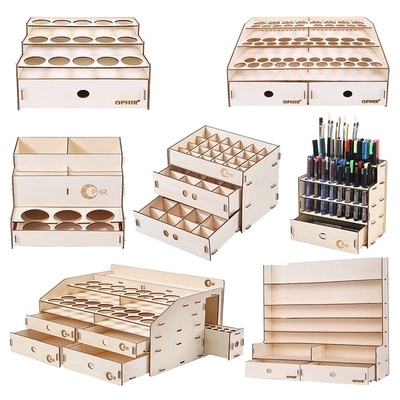 Hộp khay kệ gỗ đựng dụng cụ mô hình Gundam tool holder parts storage rack các loại