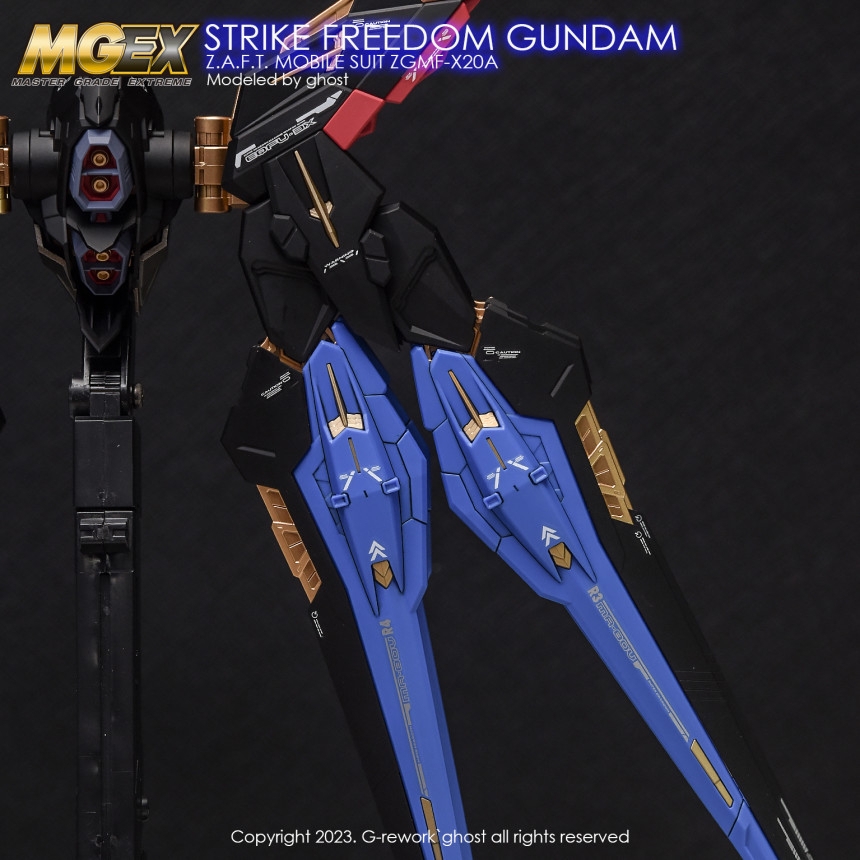 Decal nước dán mô hình MGEX STRIKE FREEDOM GUNDAM water sticker các loại