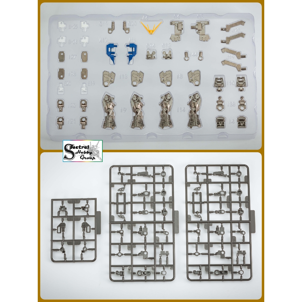 Phụ kiện xương kim loại cho MG Wing Zero ver.ka METAL FRAME EFFECT WING alloy skeleton