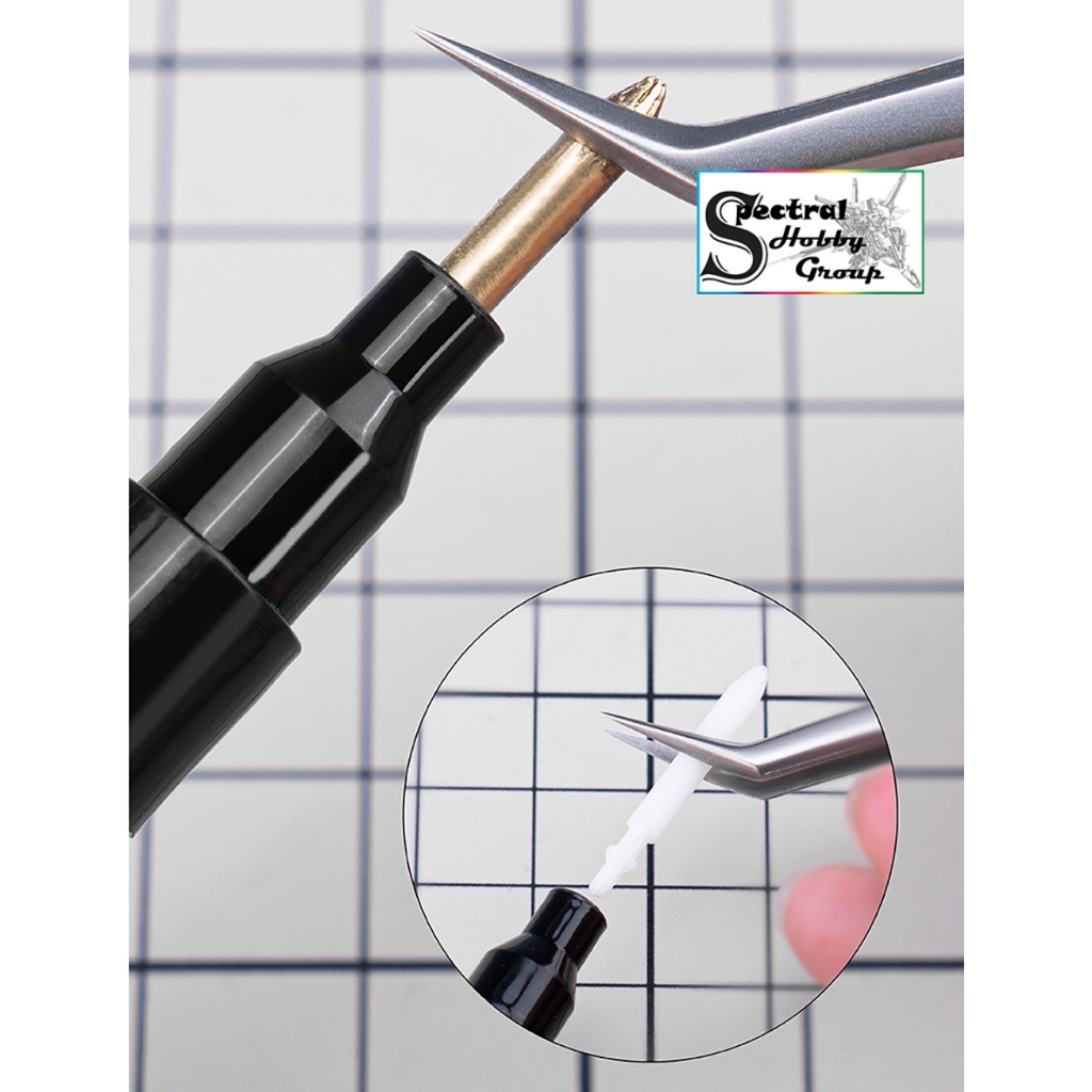Bút sơn mô hình Galaxy Gold Copper Chrome silver Paint Coloring Pen Gundam marker