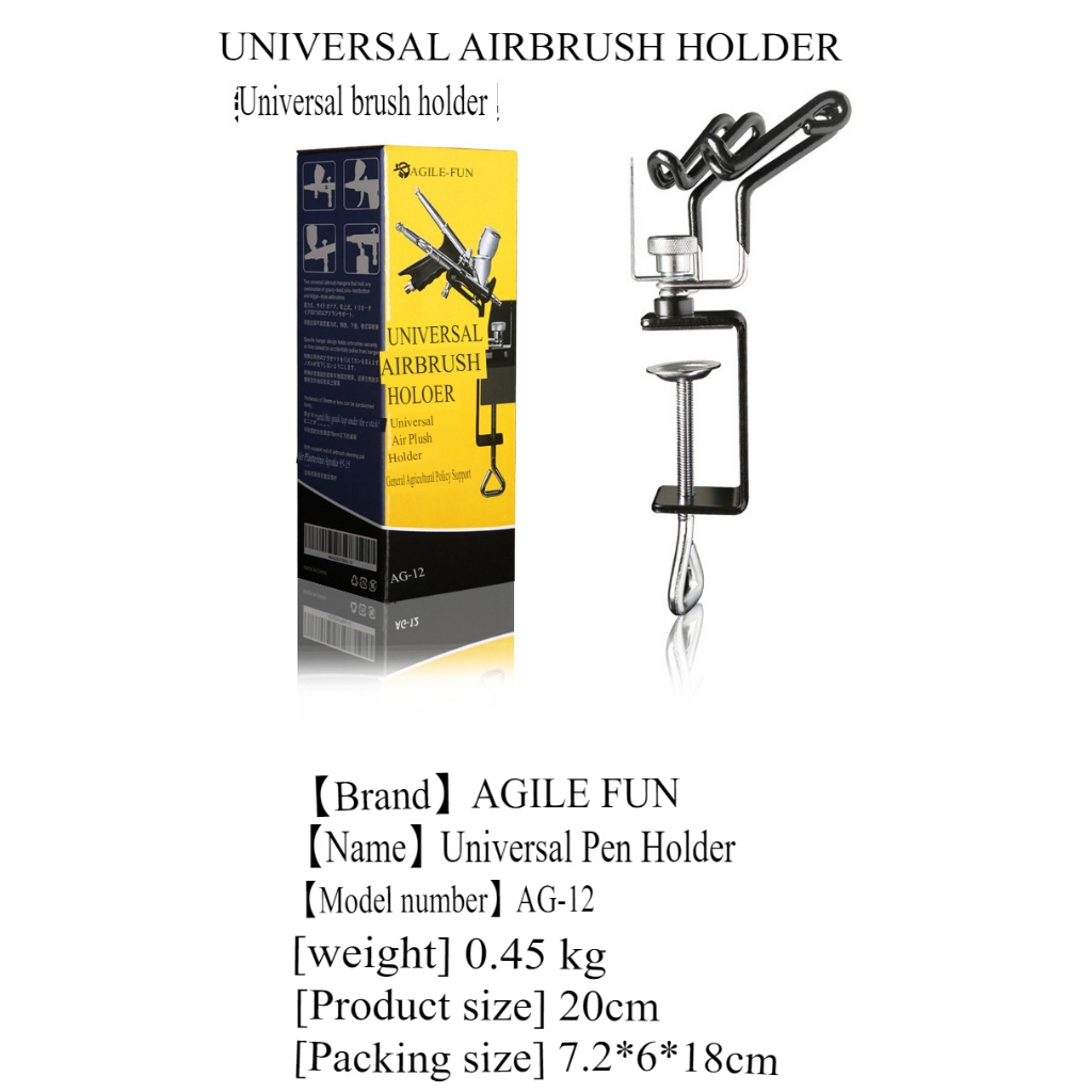Dụng cụ gác bút sơn airbrush holder pen holder AG-12 airbrush shelving rack