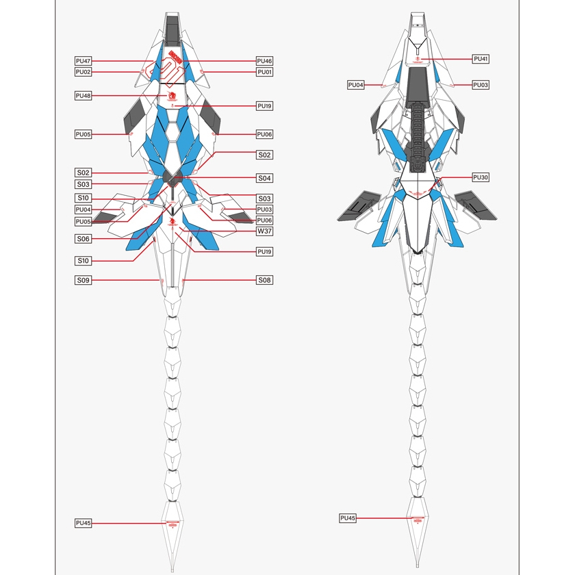 Decal nước mô hình PG các loại Unicorn Perfectibility Banshee Phenex UC Water sticker