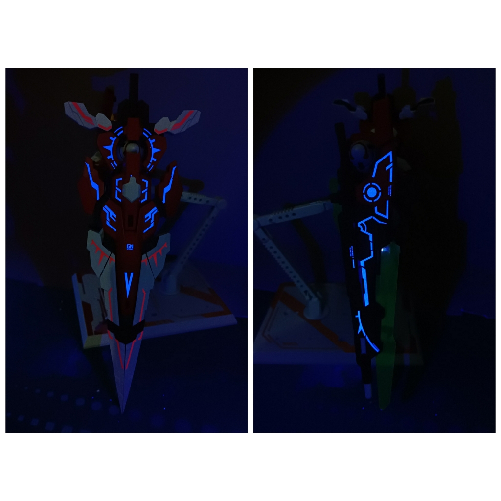 Decal nước dán mô hình Gundam XN 00 Raiser 7s Seven sword 00R 007S MB MG RG HG Water sticker