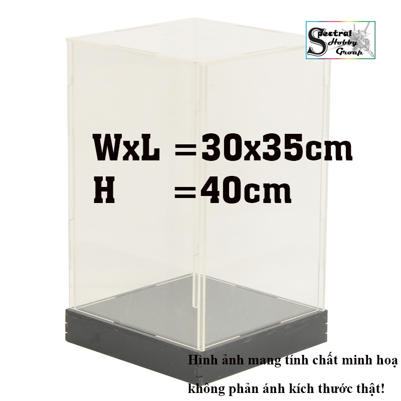 Hộp mica trưng bày các cỡ đựng mô hình Figure Gundam Lego hobby- Display box stand