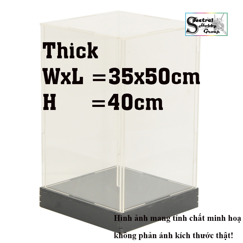 Hộp mica trưng bày các cỡ đựng mô hình Figure Gundam Lego hobby- Display box stand