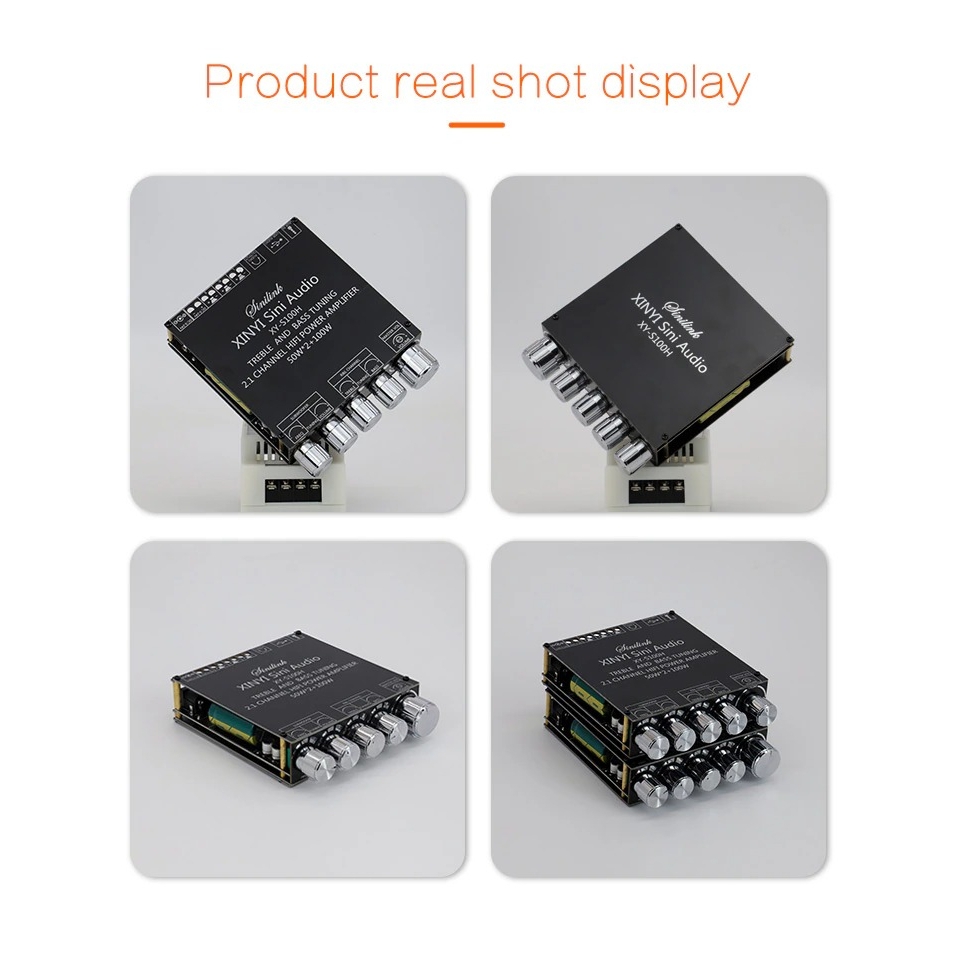 Mạch khuếch đại âm thanh Sinilink XY-S100H 50W*2+100W Audio Power Amplifier Board 2.1 Bluetooth 5.0