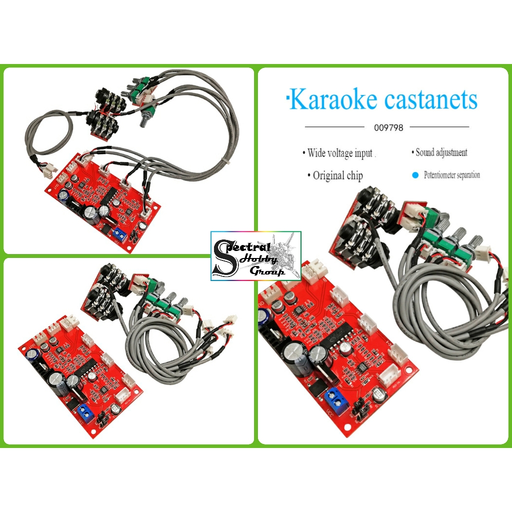 Mạch âm thanh echo karaoke PT2399 Tạo Vang OP275 12V cao cấp microphone amplifier board reverberation