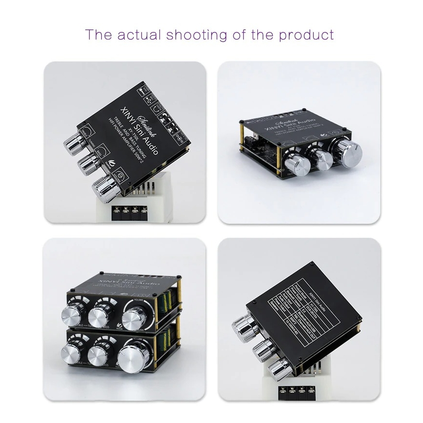 Mạch khuếch đại âm thanh Sinilink 50w*2 Bluetooth 5.0 XY-T50L Digital Audio Power Amplifier 2.0