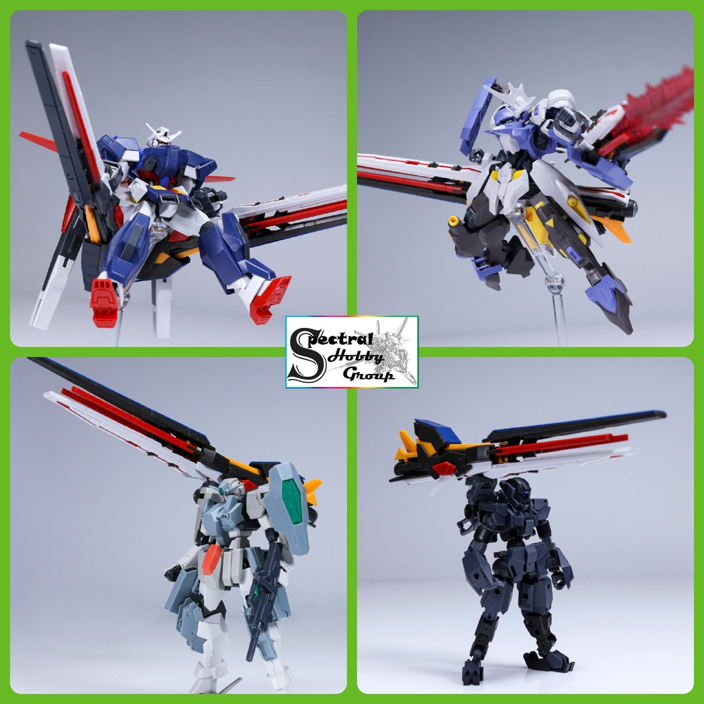 Phụ kiện EW Long Range Fin Funnel RX93FF Nu Hi-Nu cho các loaị gundam RG EG 1/144 (kèm decal+base)