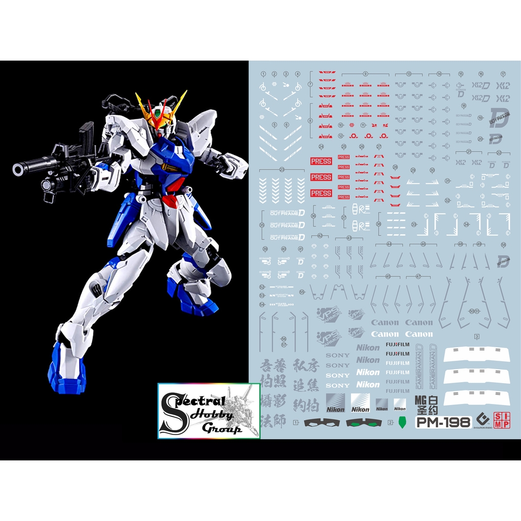 Decal nước dán mô hình MG TESTAMENT GUNDAM Out Frame D Covenant Water Sticker