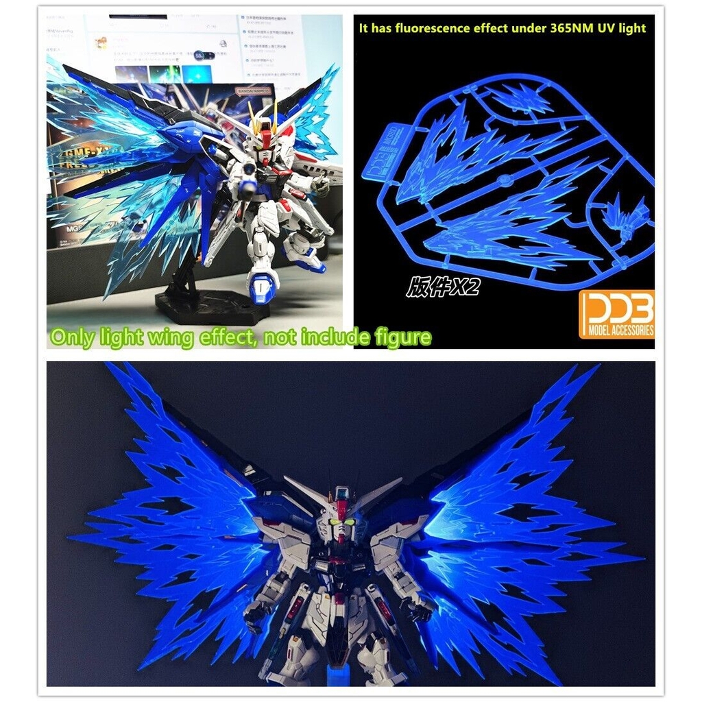 Phụ kiện mô hình Fluorescence light wing effect cho MGSD FREEDOM - DDB model