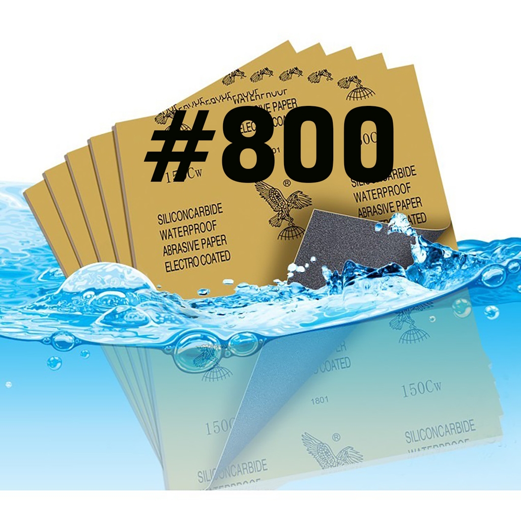 Tập 50 100 tờ Giấy nhám đánh bóng nhám nước #600 - #2000 thương hiệu con đại bàng Eagle