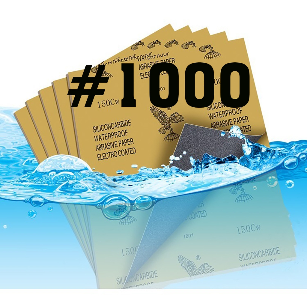 Tập 50 100 tờ Giấy nhám đánh bóng nhám nước #600 - #2000 thương hiệu con đại bàng Eagle