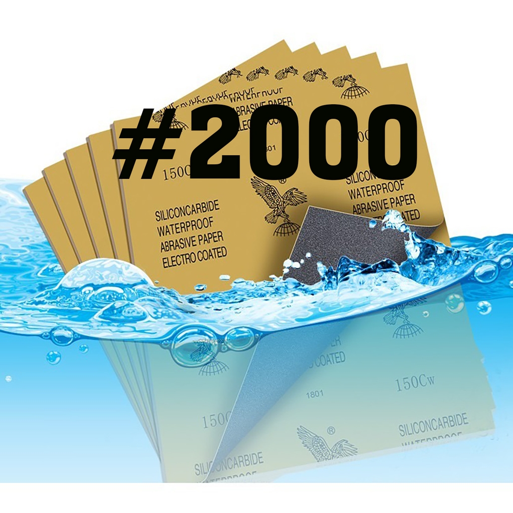 Tập 50 100 tờ Giấy nhám đánh bóng nhám nước #600 - #2000 thương hiệu con đại bàng Eagle