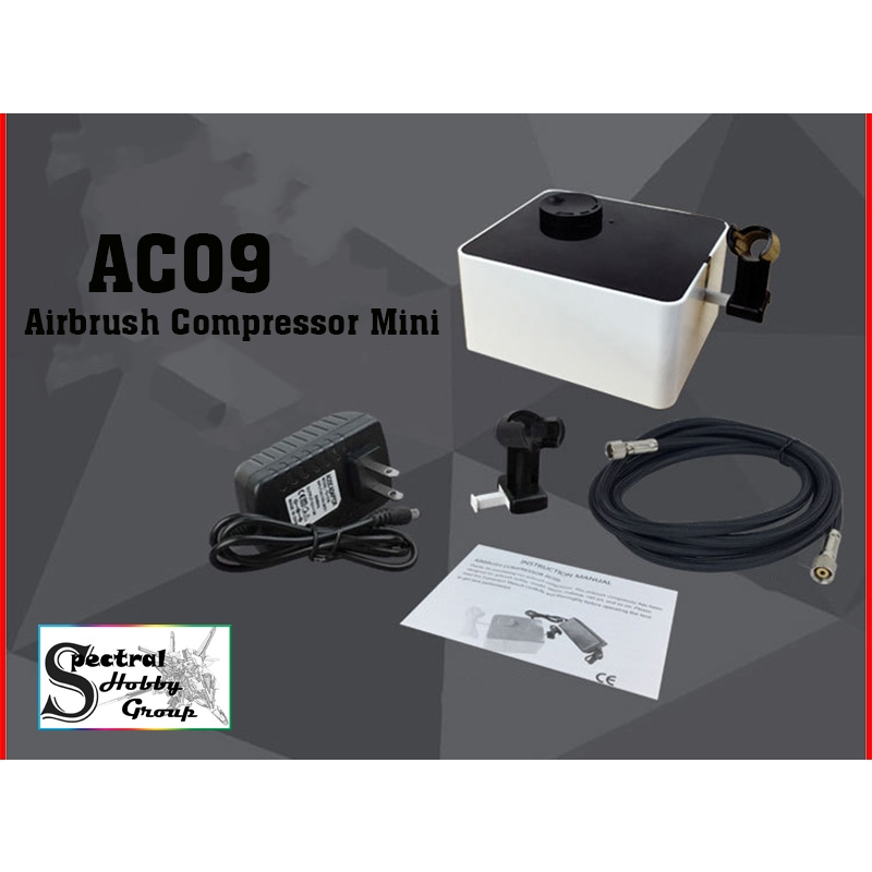Máy nén khí sơn mô hình Air Pump Compressor Mini Airbrush HM03 Hobby Mio Ensi AC09