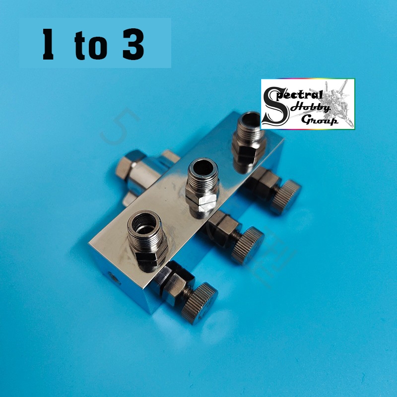 Bộ chuyên đổi chia lưu lượng không khí máy nén khí 1 ra 3 4 conversion head 1 to 3 to 4 connector