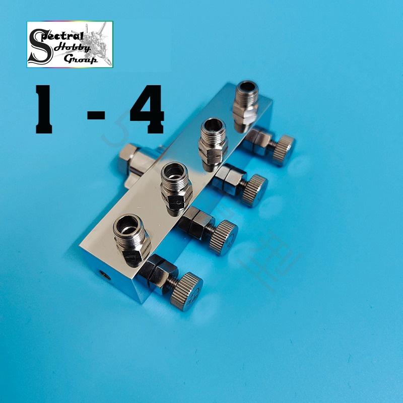 Bộ chuyên đổi chia lưu lượng không khí máy nén khí 1 ra 3 4 conversion head 1 to 3 to 4 connector
