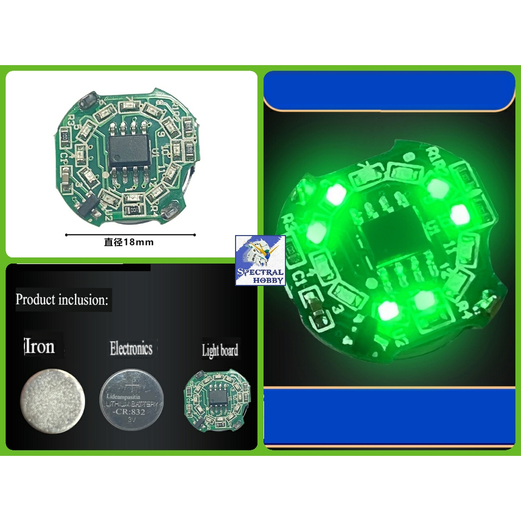 Đèn LED từ tính chạy xoay 4 lighting mode cho MG GN Drive magnetic control quantum rotating WS50