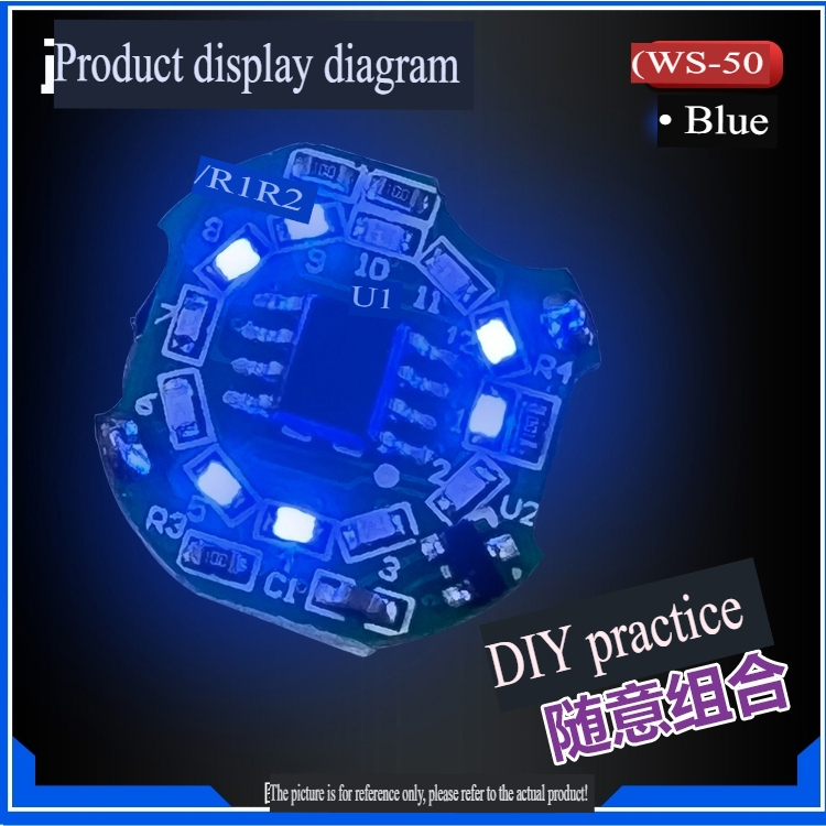 Đèn LED từ tính chạy xoay 4 lighting mode cho MG GN Drive magnetic control quantum rotating WS50