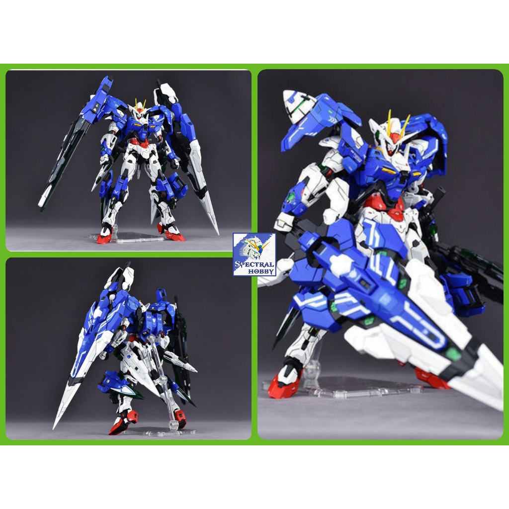 Mô hình lắp ráp MJH MG 1/100 gundam 00 seven sword 7s 007s ver MB Red Blue color double weapon
