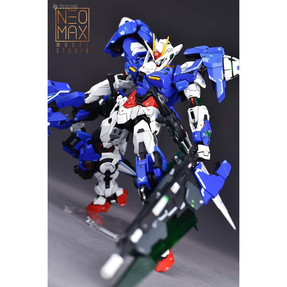 Mô hình lắp ráp MJH MG 1/100 gundam 00 seven sword 7s 007s ver MB Red Blue color double weapon