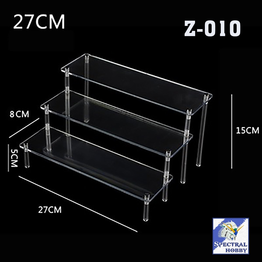 Phụ kiện giá bầy mô hình 3 4 tầng base mica toy box play display stand Ladder