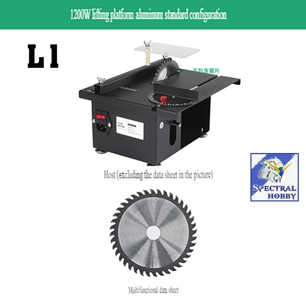Máy mài khoan cắt cưa bàn đa năng 1200W desktop mini table saw LONGXIANG