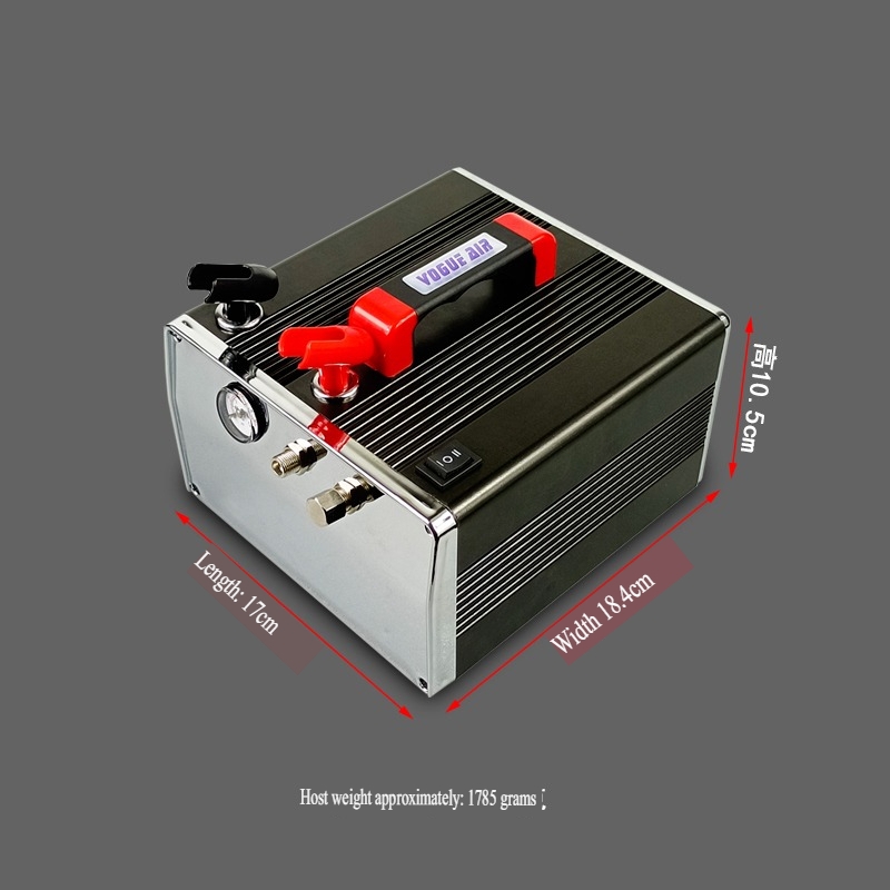 Máy nén khi mini Airbrush Compressor Pump HS317 with Storage Tank Battery 2000 MA