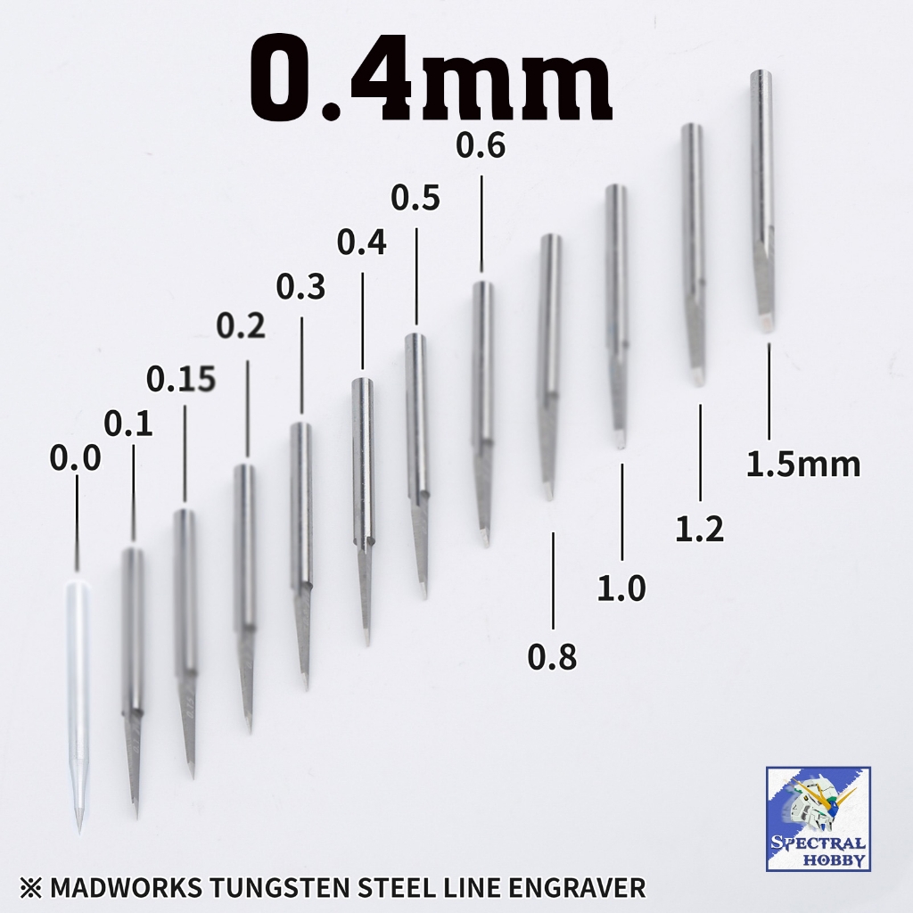 Dụng cụ MADWORK CHISEL tạo lằn kẻ line cho mô hình thép vonfram Line Engraver Tungsten Steel MAD