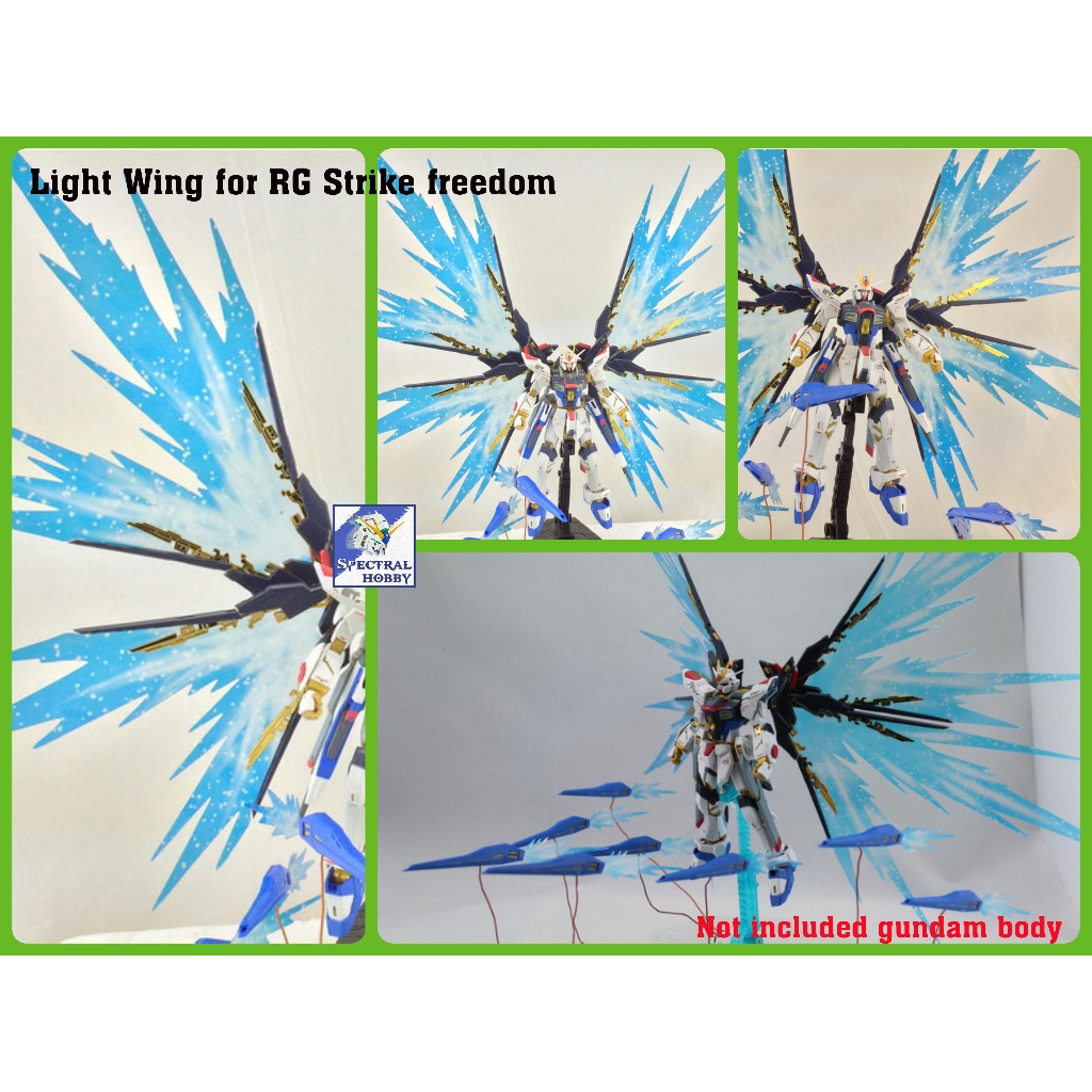 Phụ kiện mô hình nhựa hiệu ứng Light Wing Effect cho HG RG MG HGCE Strike freedom
