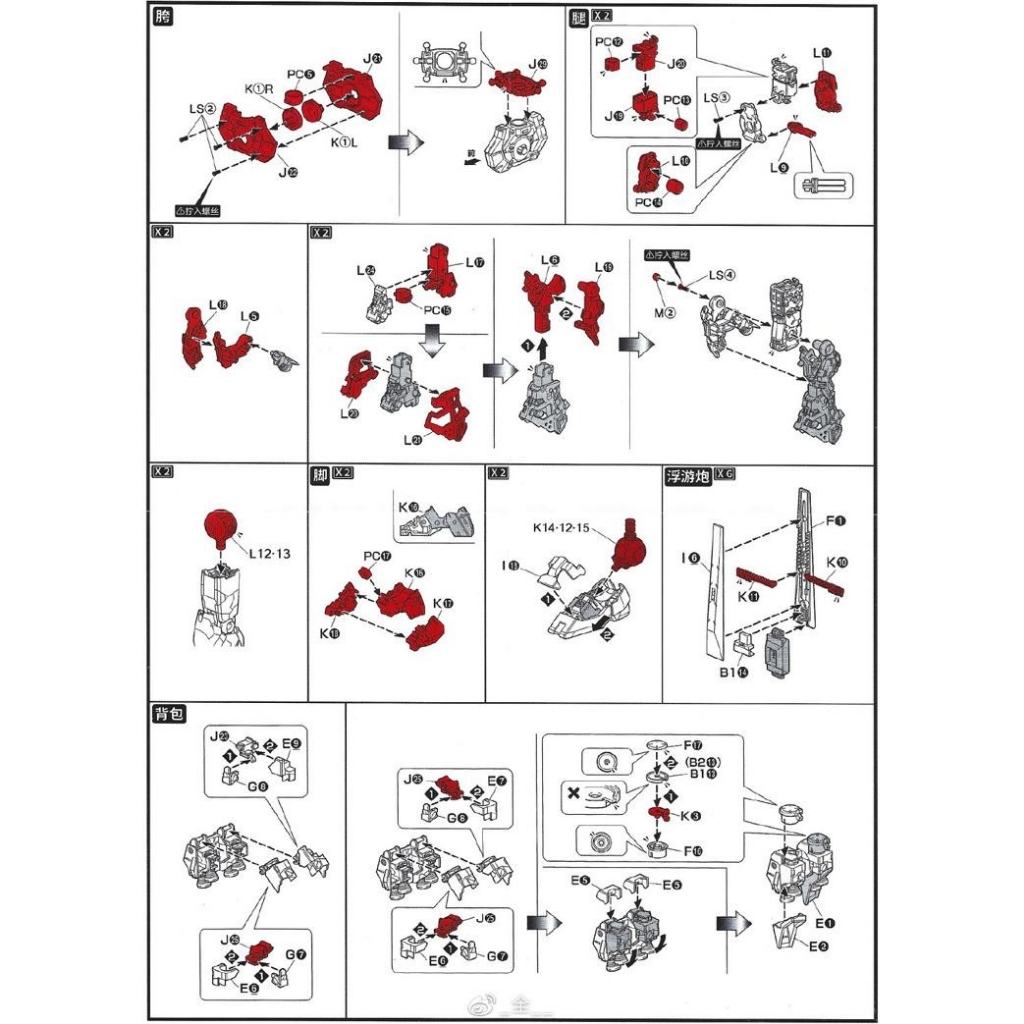 Bộ Metal Frame cho MG Nu RX93 ver Ka PFS03 Point Factory DIAN CHANG