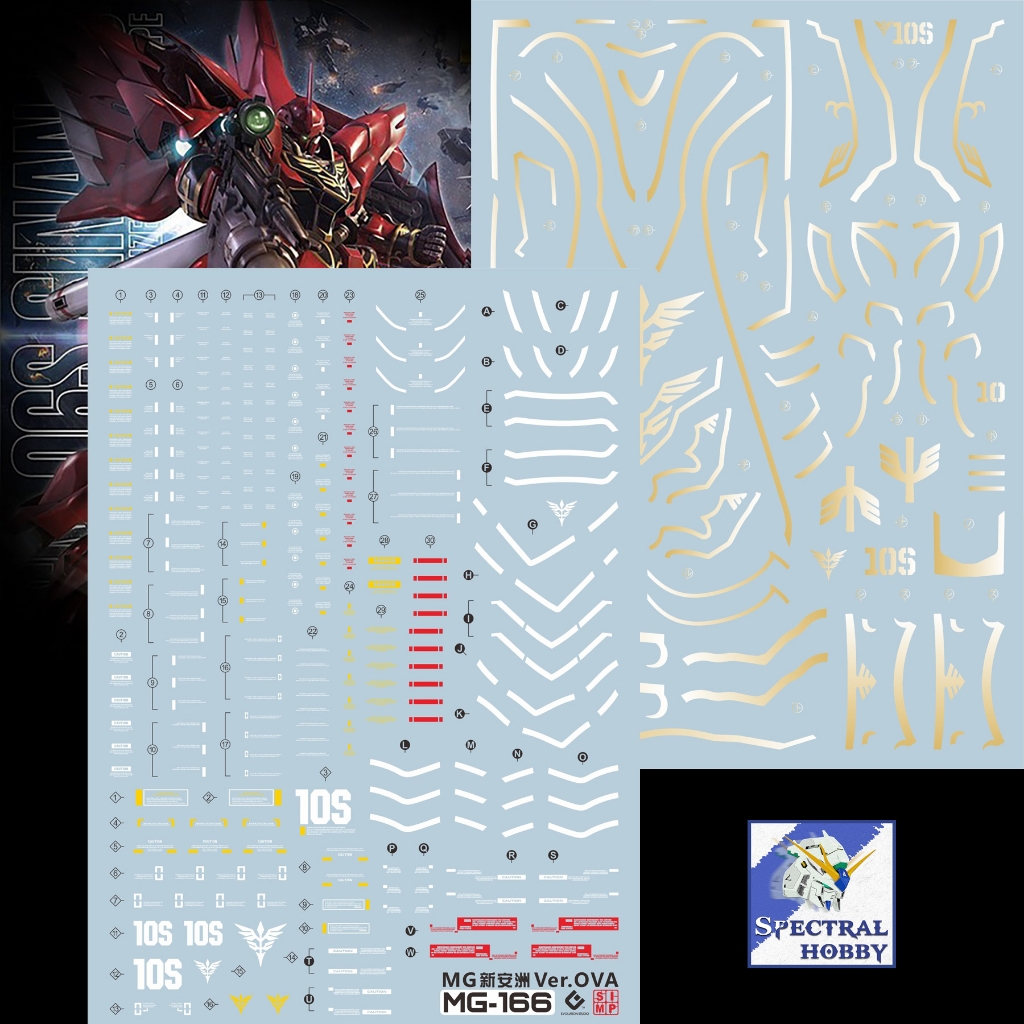 Decal nước dán mô hình SINANJU MG RG HG các loại Water sticker