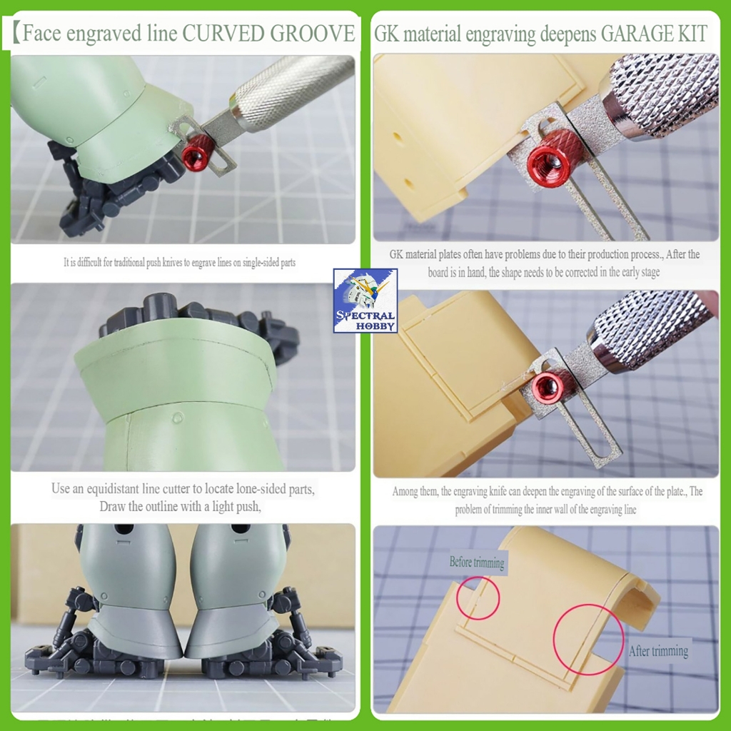 Dụng cụ USTAR chisel song song Equilateral Isometric Mirror Engraving Knife UA91906