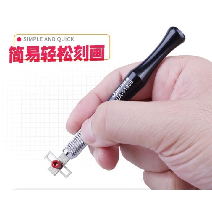 Dụng cụ USTAR chisel song song Equilateral Isometric Mirror Engraving Knife UA91906