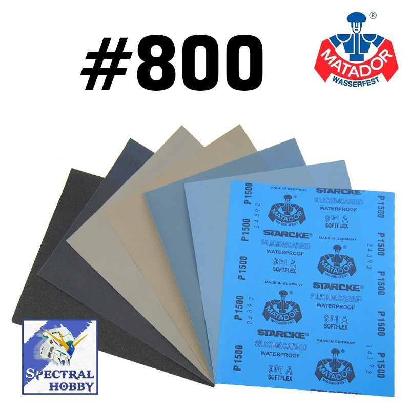 Giấy nhám Đức mài mịn Nước / khô Starcke Matador Waterproof Sandpaper #400 - 7000 Germany