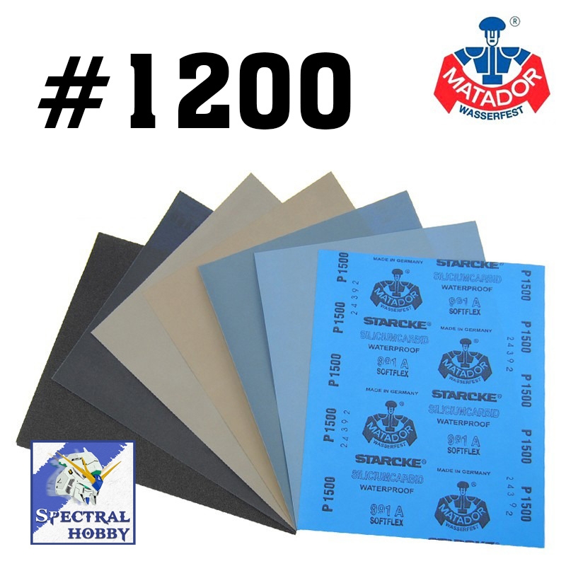 Giấy nhám Đức mài mịn Nước / khô Starcke Matador Waterproof Sandpaper #400 - 7000 Germany
