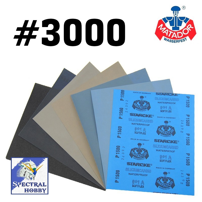 Giấy nhám Đức mài mịn Nước / khô Starcke Matador Waterproof Sandpaper #400 - 7000 Germany