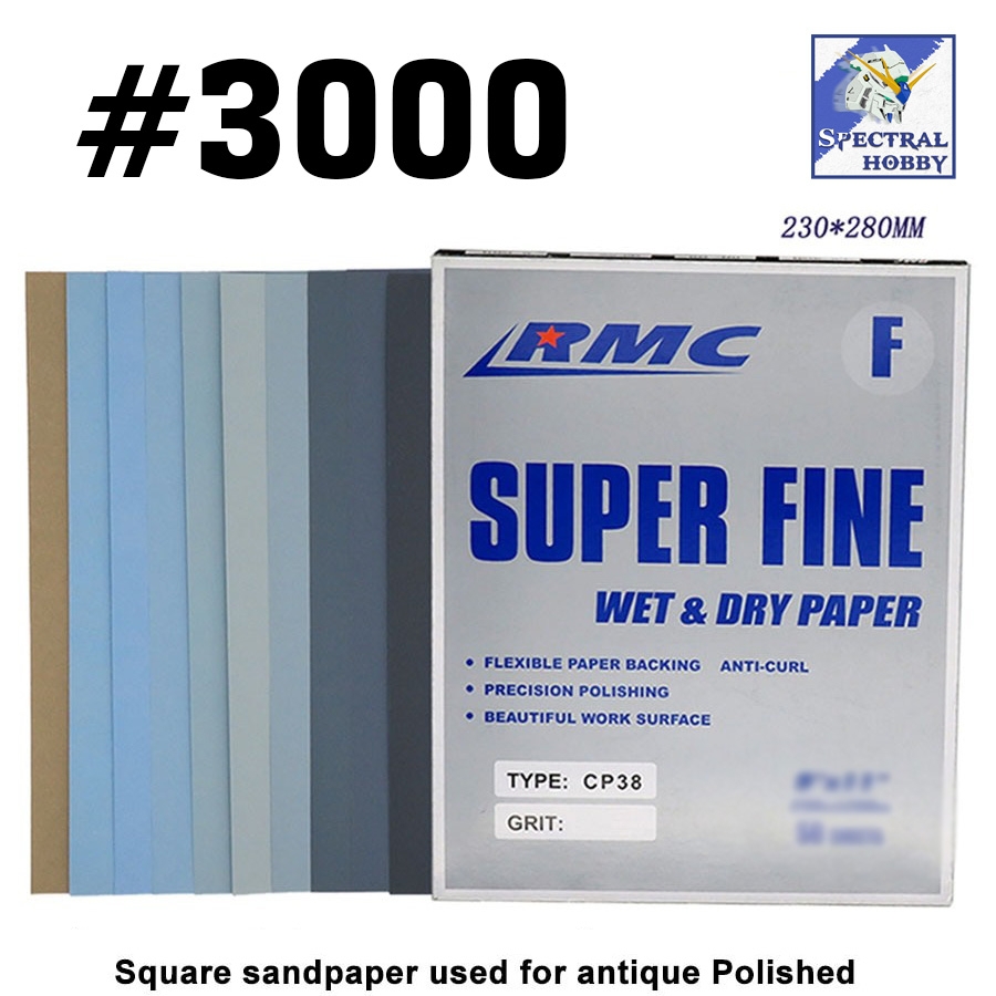 Giấy chà nhám nước siêu mịn 2500-15000 con hổ Tiger RMC Abrasive paper dry wet Superior Quality