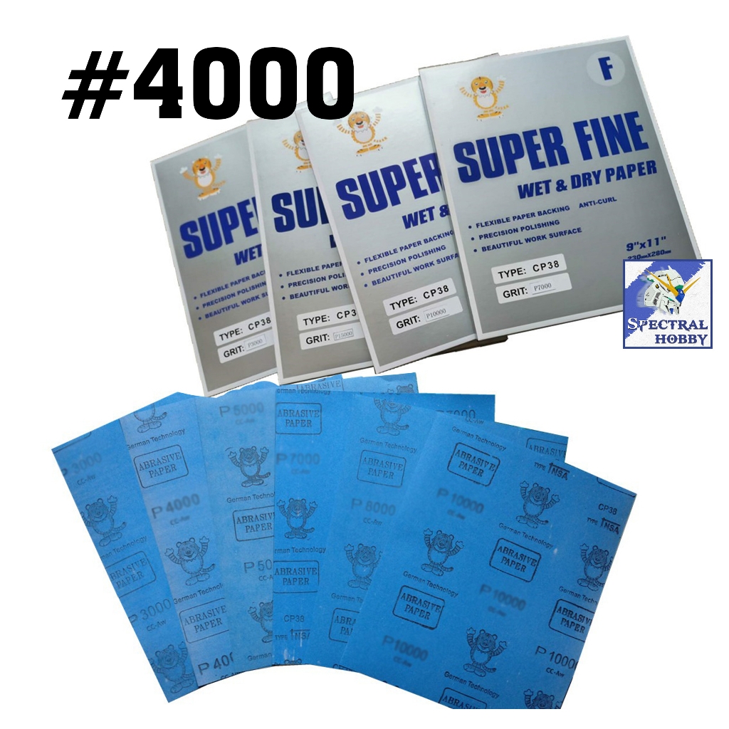 Giấy chà nhám nước siêu mịn 2500-15000 con hổ Tiger RMC Abrasive paper dry wet Superior Quality