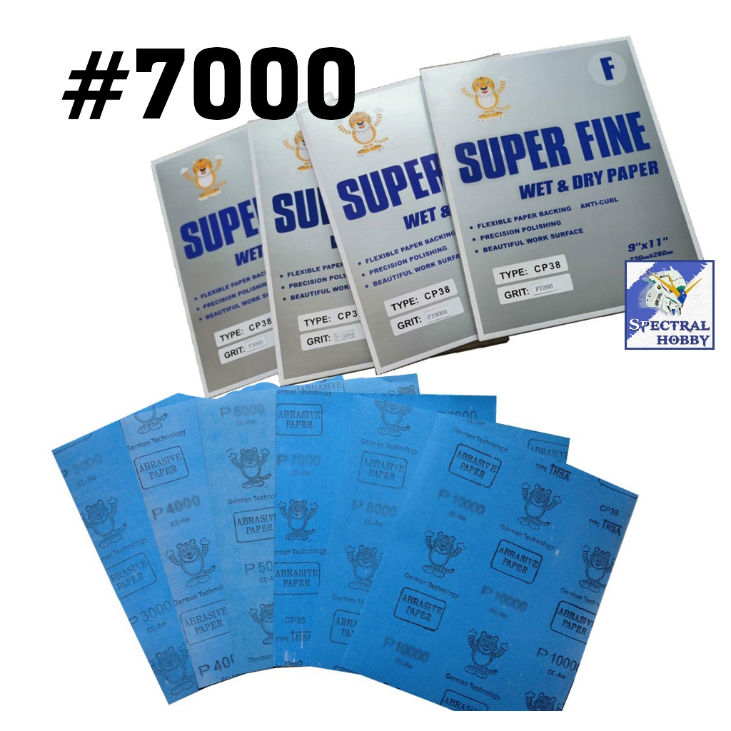 Giấy chà nhám nước siêu mịn 2500-15000 con hổ Tiger RMC Abrasive paper dry wet Superior Quality