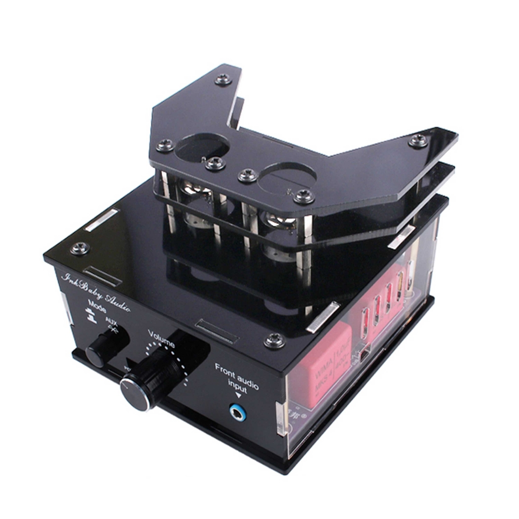 Khuếch đại âm thanh TDA7377 35W*2 Pre Amplifier 6N15 Tube Bluetooth 5.0 HIFI Preamp Power Loseless Decoding