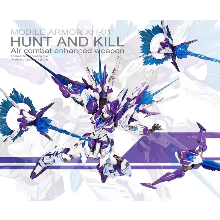 Mô hình lắp ráp MG 1/100 Hunter Hunt kill Air Combat enhanced weapon XH01 Supernova (kèm Decal/Base/Effect)