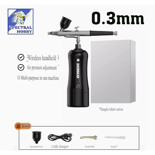 Bộ máy sơn KOMAX Compressor Air Pump mini handheld portable