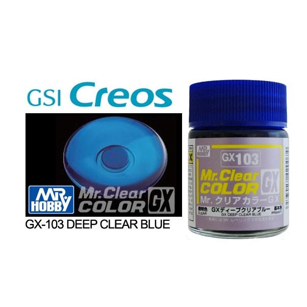 Sơn mô hình màu trong Clear Transparent MR.Hobby color GX101~GX111 C47-C50 paint lacquer