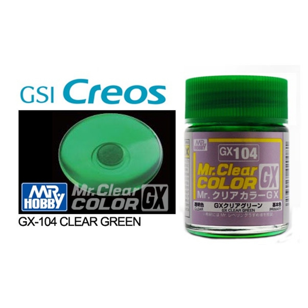 Sơn mô hình màu trong Clear Transparent MR.Hobby color GX101~GX111 C47-C50 paint lacquer