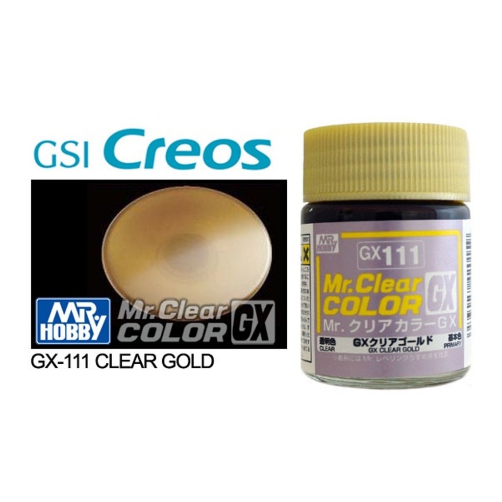 Sơn mô hình màu trong Clear Transparent MR.Hobby color GX101~GX111 C47-C50 paint lacquer